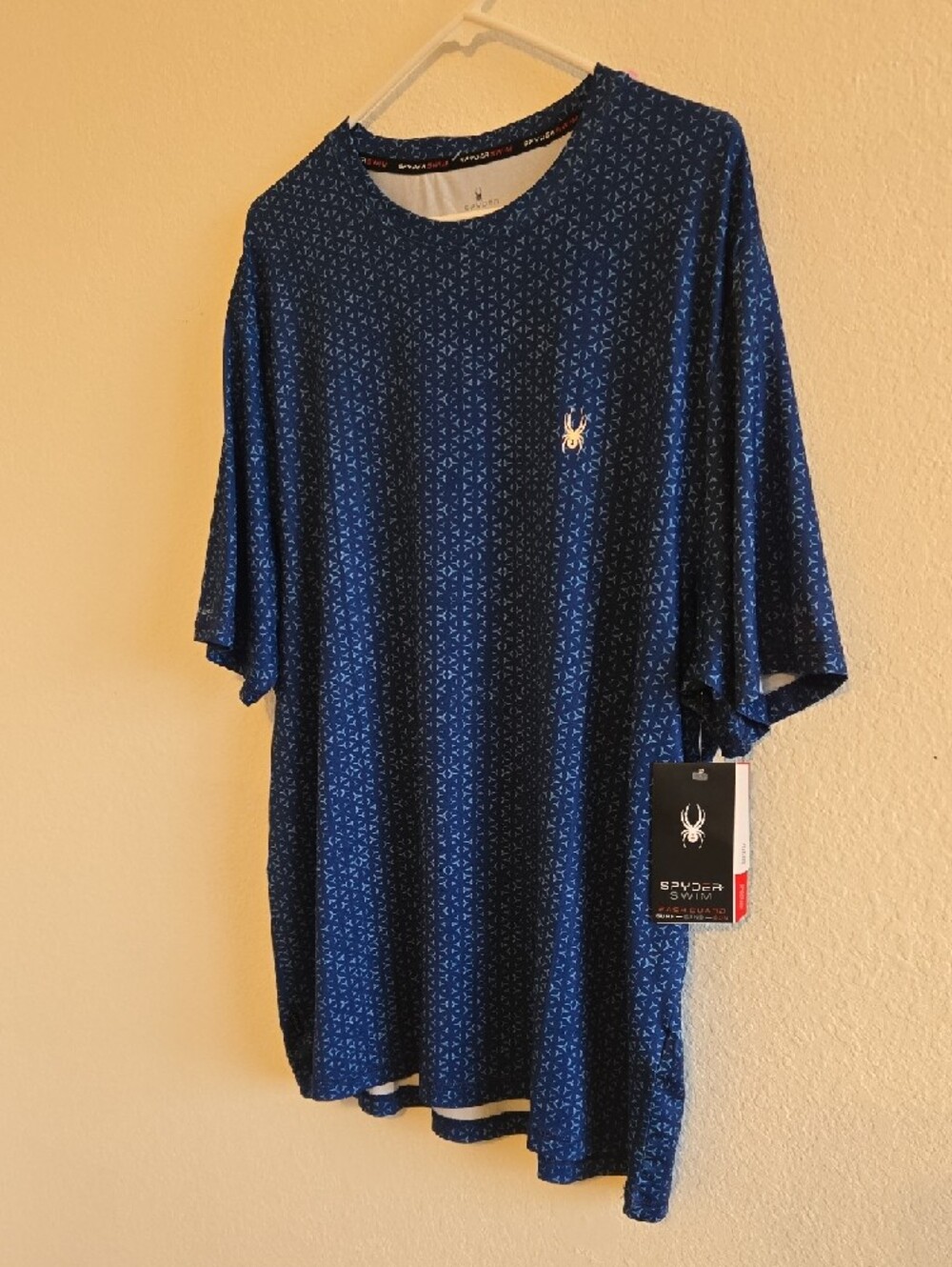 Spyder Men’s Navy Performance Tee with Subtle Pattern - XL - Picture 3 of 16